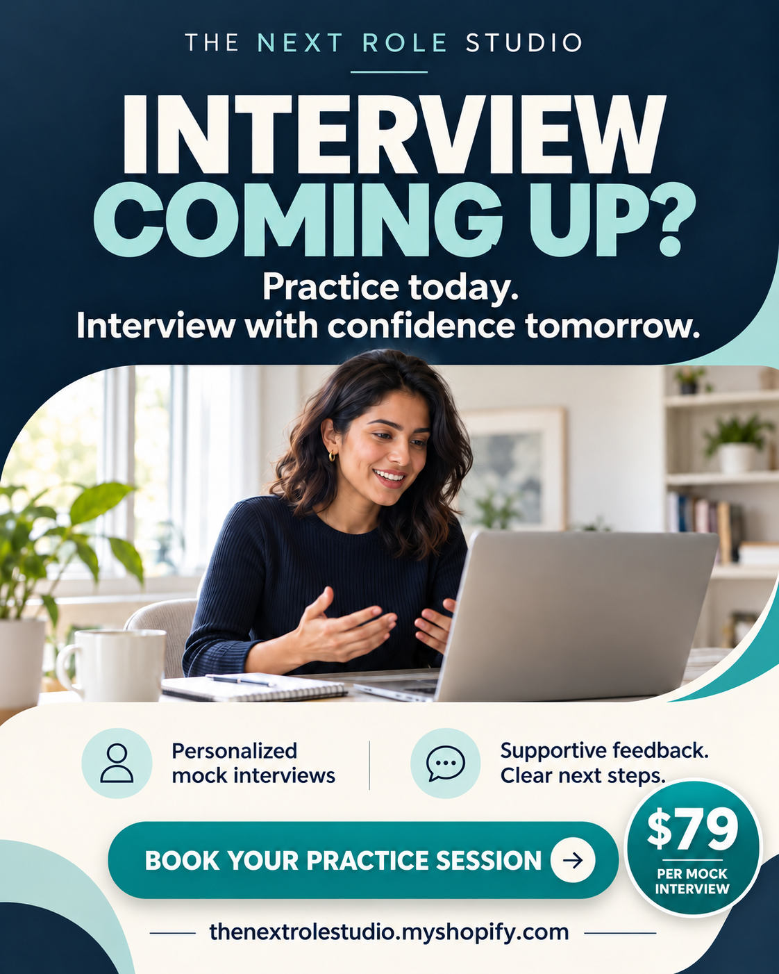 Studio Setting For Interviews 1 on 1 Interview Practice – The Next Role Studio